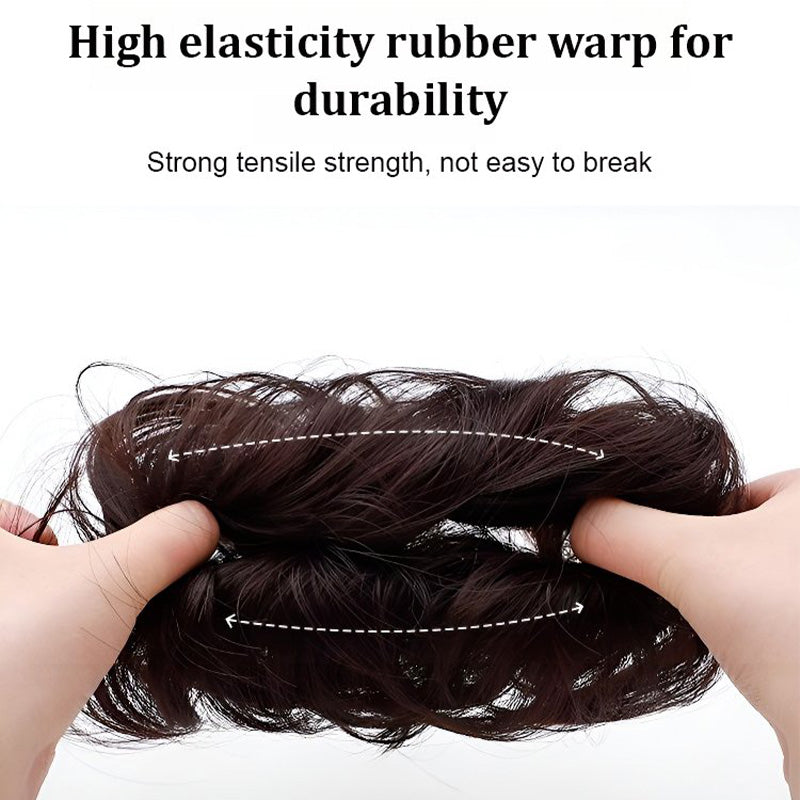 💇‍♀️ Köp 1 få 1 gratis! 🎀 Uppgraderad hårdel för fyllig och naturlig ”messy bun” – volymboost, hållbar & enkel att använda – perfekt present till henne 💝