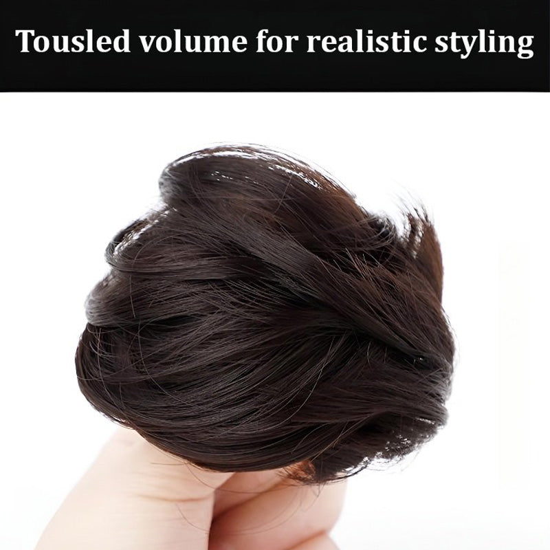 💇‍♀️ Köp 1 få 1 gratis! 🎀 Uppgraderad hårdel för fyllig och naturlig ”messy bun” – volymboost, hållbar & enkel att använda – perfekt present till henne 💝