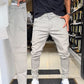 📌Höstens specialerbjudanden Bästsäljare 👖Slim-fit casualbyxor i enfärgat tyg för herr