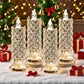 🔥Köp 1 få 1 gratis 🎁Set med 4 LED-kristalljus