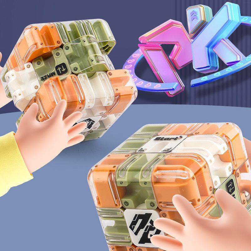 🎁🎄För julförsäljning 60% rabatt🧩Stor labyrint 3D-pussel labyrint kub - engagerande hjärngympa leksa