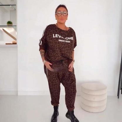 💜 SISTA DAGEN AV ERBJUDANDET – 50 % RABATT 💜 Elegant damset med leopardmönster