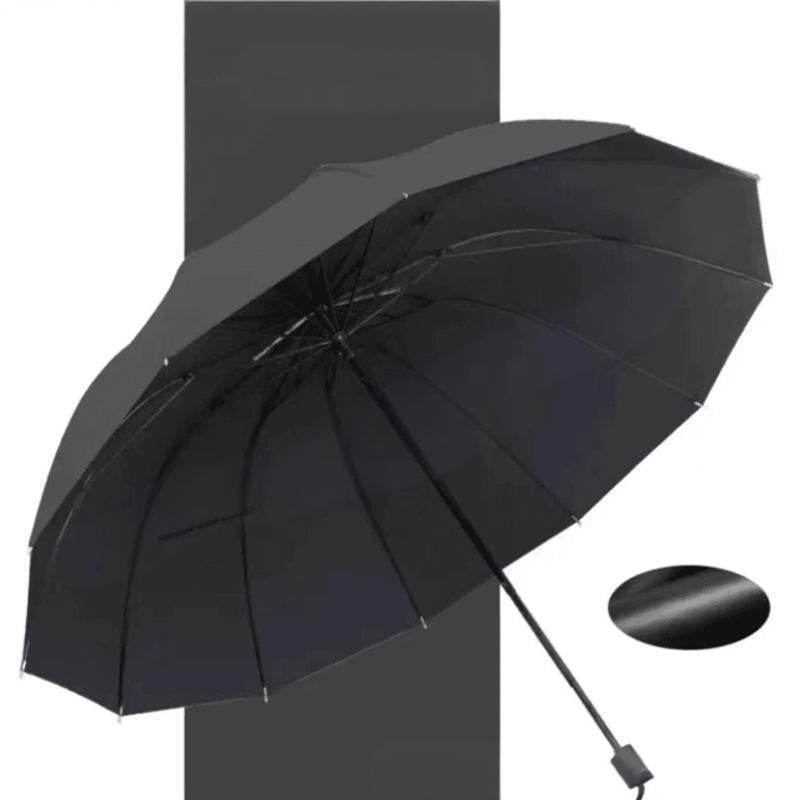 📢HET REA 50 % RABATT☔12-ribbig stor hopfällbar vindskyddad paraply