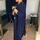 🔥Mest populärt🔥👚Hemkomfort + Business Elegance Lång kofta, topp och byxor, 3-delat set