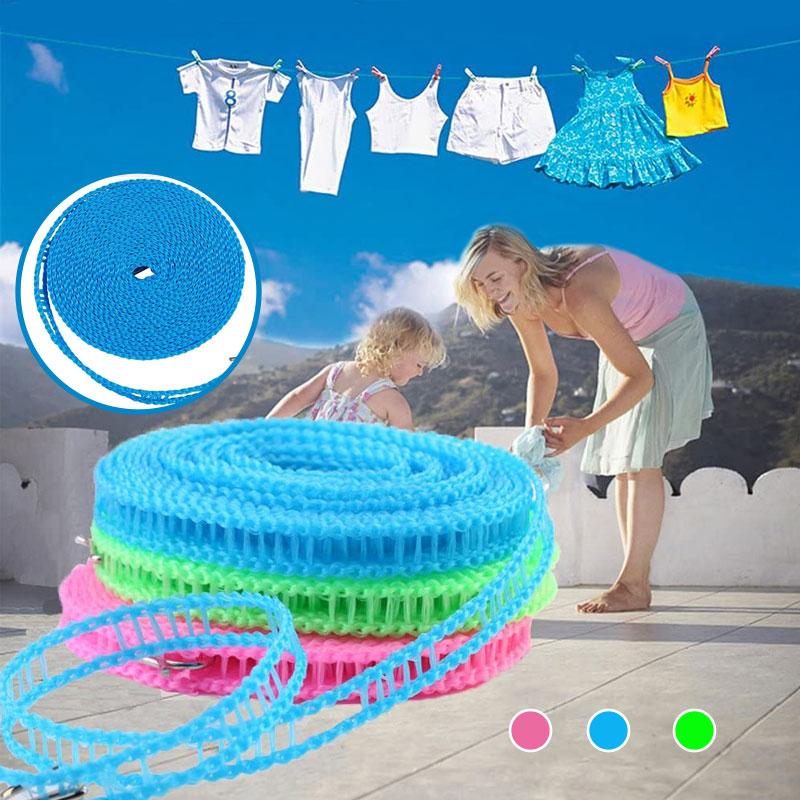 🧺 KÖP 1, FÅ 1 GRATIS! 🌬️ Vindskyddad och halkfri tvättlina ✨ Snabbtorkande, säker & enkel att sätta upp – perfekt för hemmet och balkongen ☀️