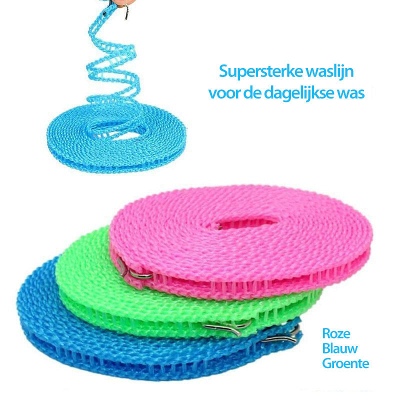 🧺 KÖP 1, FÅ 1 GRATIS! 🌬️ Vindskyddad och halkfri tvättlina ✨ Snabbtorkande, säker & enkel att sätta upp – perfekt för hemmet och balkongen ☀️