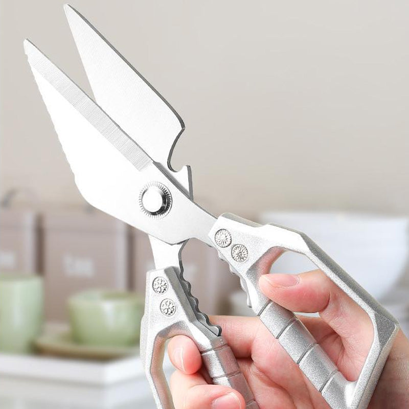 ✂️50% RABATT!✨MULTIFUNKTIONELL KÖKSSAX🍗Skär Ben & Öppnar Förpackningar, Ergonomiskt Handtag & Diskmaskinsäkert, Inkluderar Skalverktyg🔧