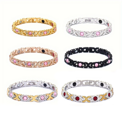 📢📢60 % RABATT!!! 📿💎 Kristallarmband för kvinnor – Justerbart och elegant för alla tillfällen