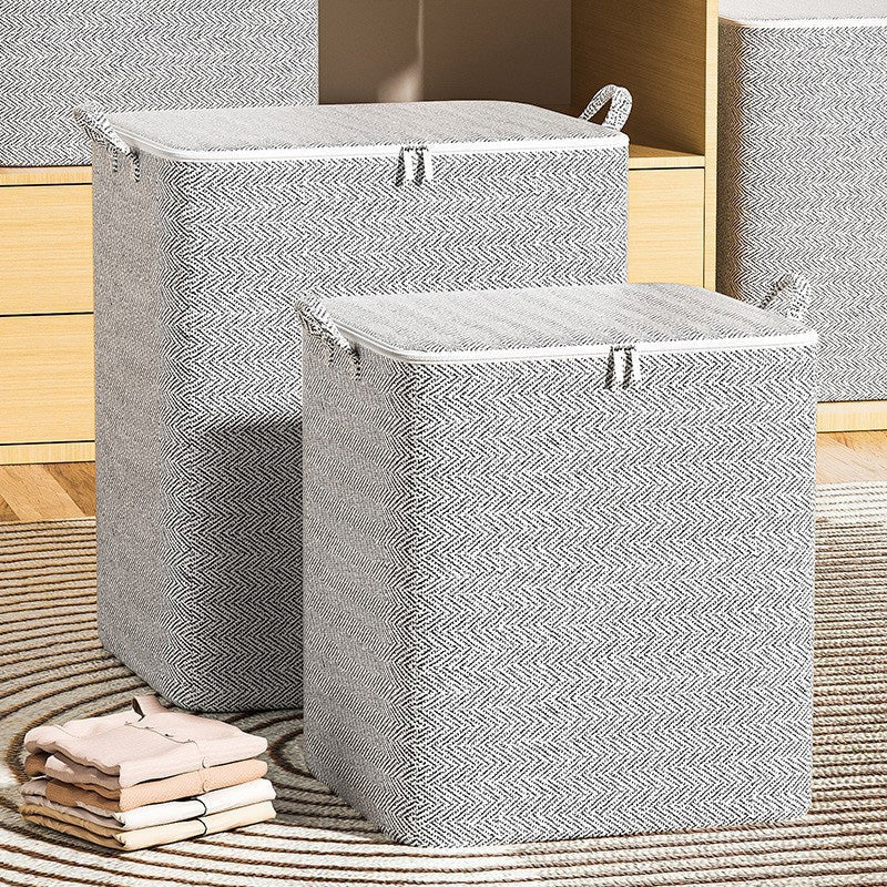🔔 50 % RABATT🔥Extra stor förvaringslåda med lock – mångsidig för kläder, filtar och sängkläder🛌