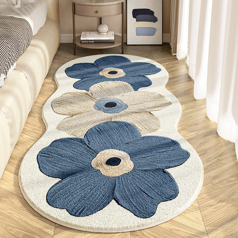 🎅 55 % rabatt – Ultra mjuk matta med oregelbundet blommönster! 🌸🧡 Lyxig komfort och lekfull look för sovrummet eller vardagsrummet! 🛋️✨