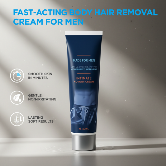 🧖‍♂️ KÖP 2, FÅ 1 GRATIS! 🧴 Fast-Acting Body Hair Removal Cream for Men – Snabb Verkan, Skonsam & Hårfri Hud ✨