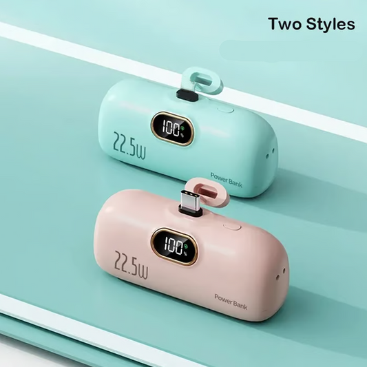 🔥🔋 50 % RABATT NU! ✨ 5000 mAh mini bärbar powerbank – snabb laddning, ultrakompakt och perfekt för resor 📱