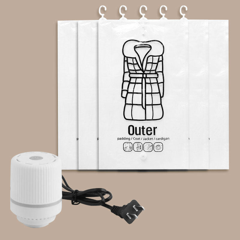 💎 50 % RABATT! 💎 Hängande vakuumförvaringspåsar – Ingen pump behövs, återanvändbara och dammtäta 👚🗄️