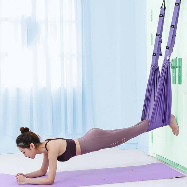 🧘‍♀️💜 50% RABATT! | Flygyoga Rep för Ryggsmärta – Lindra Smärta Hemma, Bärbart & Effektivt!