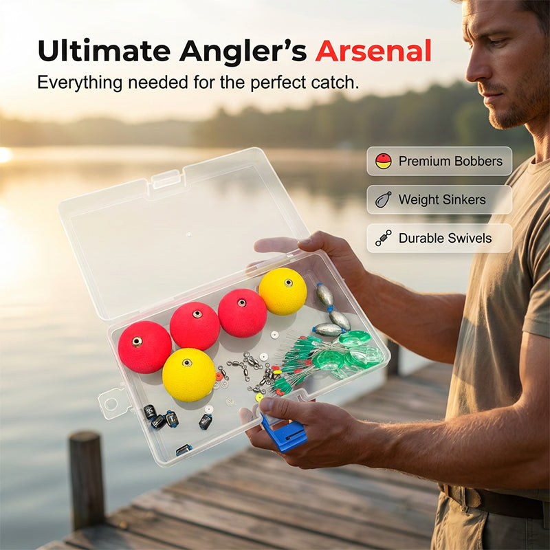 🎣 50 % RABATT! 🪝 Komplett monteringssats – flytkroppar ingår, bly ingår i leveransen & omedelbart klar att användas 🎯