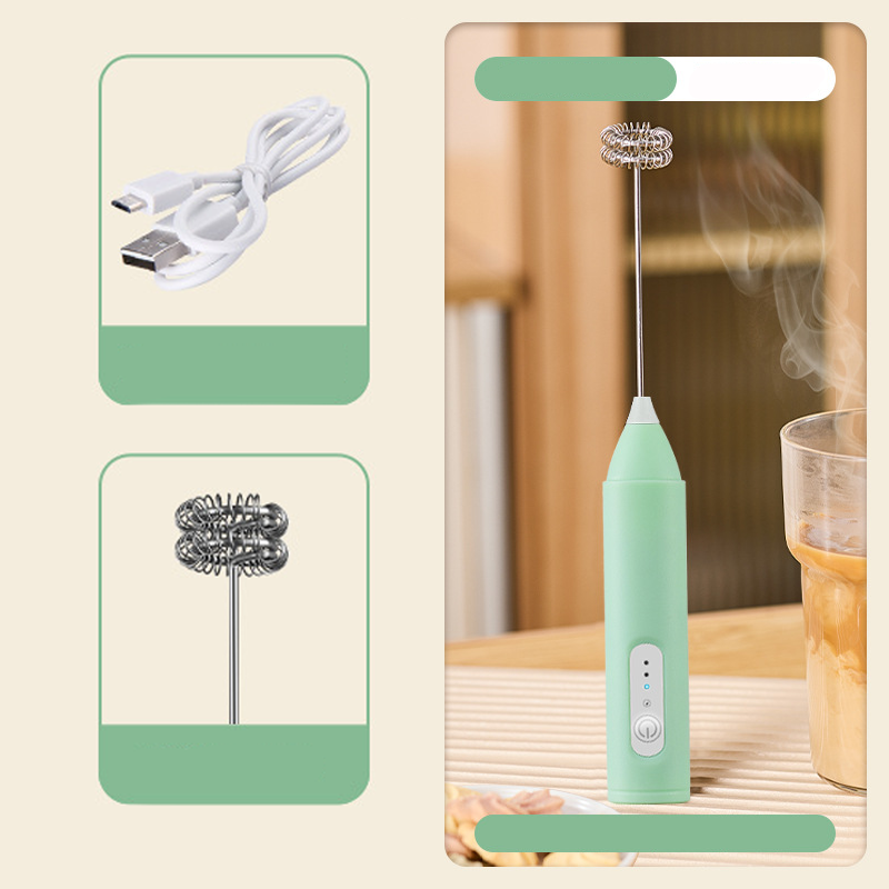 🥤 50% RABATT NU! ⚡ Elektrisk Drinkskummixare – 3 Hastigheter & USB-Återuppladdningsbar ☕