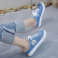 👟 52% RABATT! 👖 Damernas Denim Mule Sneakers – Slip-on Design, Bekväm Sula & Perfekt För En Avslappnad, Trendig Sommarlook ☀️