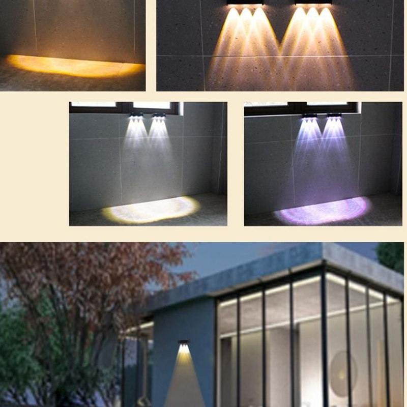 😍En lampa för att försköna din trädgård – utan att spendera ett öre på el✨Flerfärgad solcellsvägglampa för utomhusbruk✨