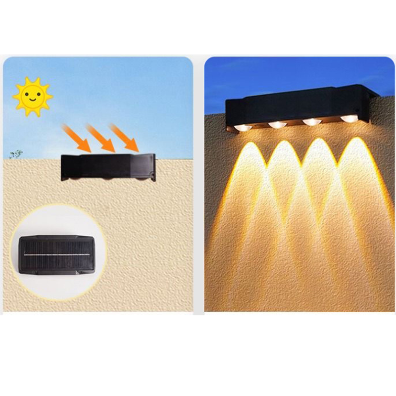 😍En lampa för att försköna din trädgård – utan att spendera ett öre på el✨Flerfärgad solcellsvägglampa för utomhusbruk✨