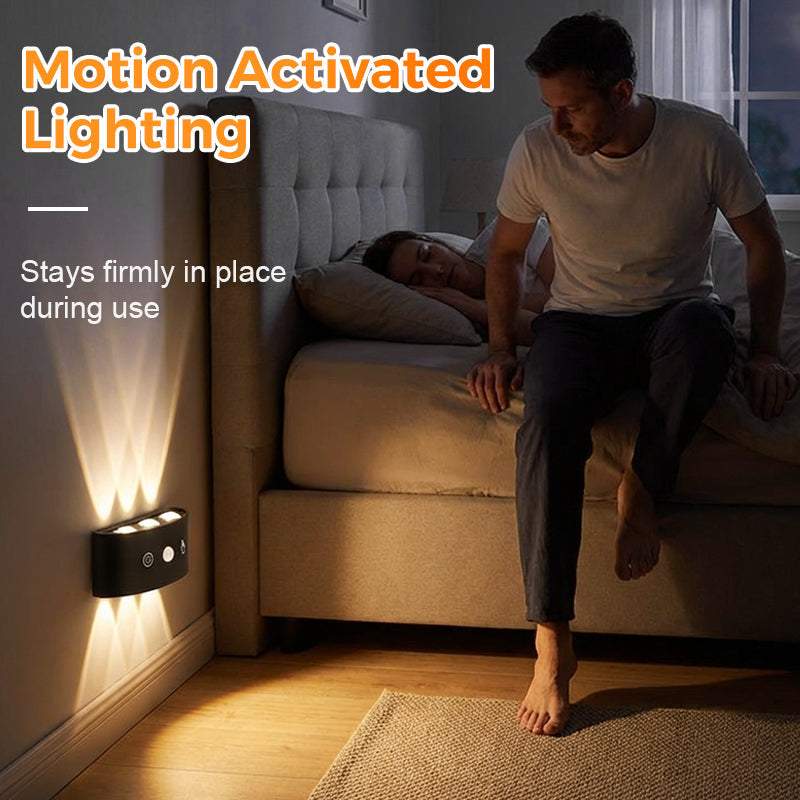 💡 50 % RABATT! 🔋 Uppladdningsbart LED-nattljus med rörelsesensor – justerbar ljusstyrka, magnetfäste och perfekt för hallar, trappor och sovrum 🌙