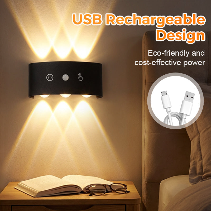 💡 50 % RABATT! 🔋 Uppladdningsbart LED-nattljus med rörelsesensor – justerbar ljusstyrka, magnetfäste och perfekt för hallar, trappor och sovrum 🌙