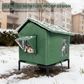 🐈 50 % RABATT NU! ☔ Allväders upphöjt utomhushus för katter – vattentätt, isolerat & hopfällbart – perfekt för utekatter året runt 🏠