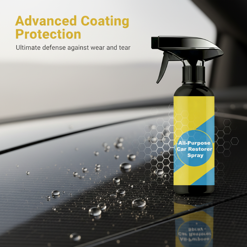 🧴 KÖP 1, FÅ 1 GRATIS! 🚗 Universal Plaståterställare Spray – Återfuktar, skyddar mot UV & återställer blankhet – perfekt för bil, MC & utemöbler ✨