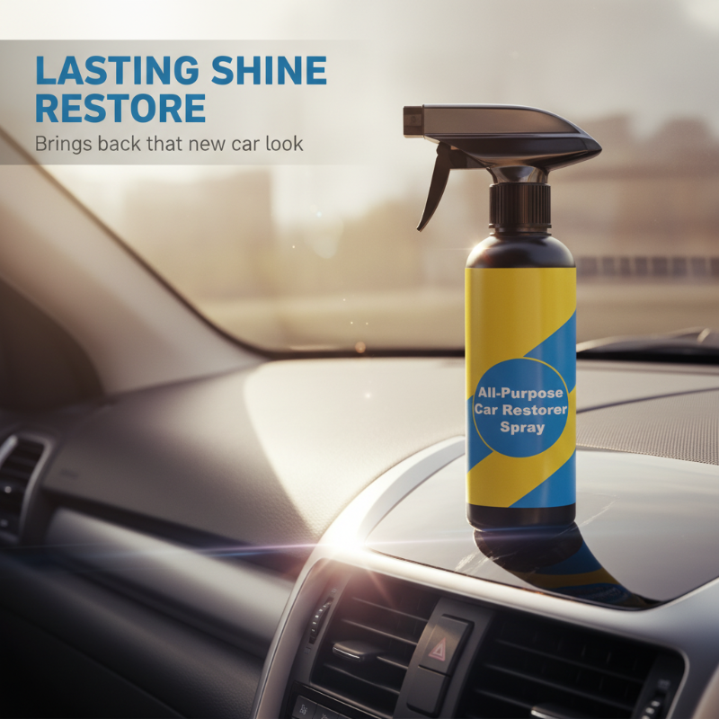 🧴 KÖP 1, FÅ 1 GRATIS! 🚗 Universal Plaståterställare Spray – Återfuktar, skyddar mot UV & återställer blankhet – perfekt för bil, MC & utemöbler ✨