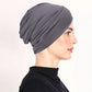 👒 Köp 1 få 1 GRATIS!🌸 Mjuk Stretch Turbanmössa – Mjölksilke, Anti-Halk, Döljer Hårvolym & Multifunktionell, 11 Färger 👒🌸