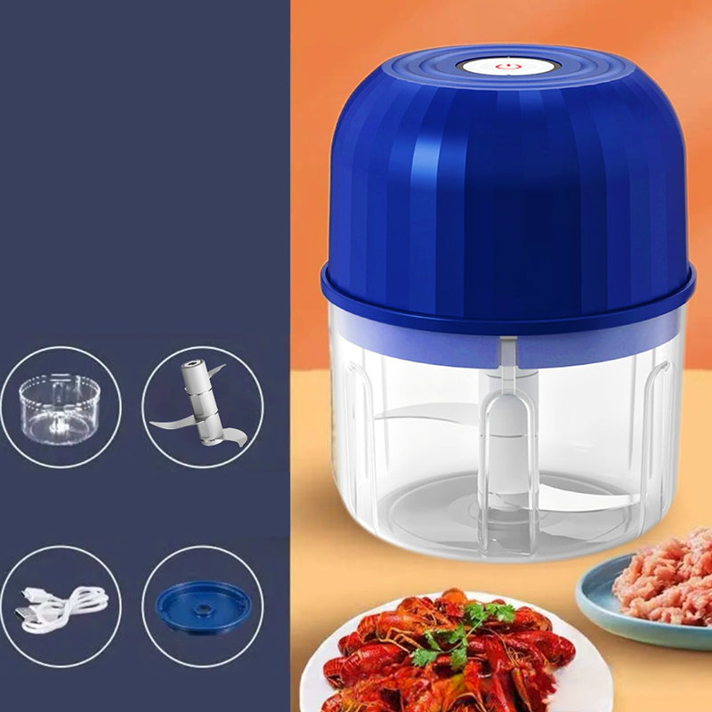⚡ 50% RABATT NU! 🔪 Kraftfull Minihackare – Sladdlös & USB-C Laddning – Perfekt för Snabb Matförberedelse – Enkel att Använda & Rengöra 🍲