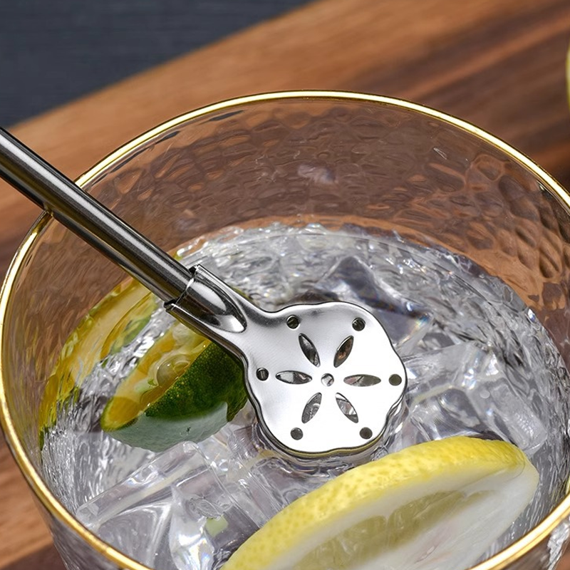 🥤Köp 1, få 1 gratis⏰ 304 rostfritt stål 2-i-1 sugrörssked, avtagbar design för enkel rengöring och återanvändning🥄