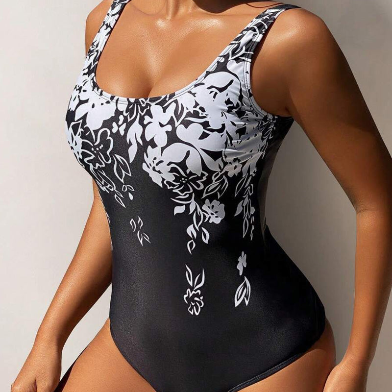 👙 50% RABATT! 🌊 Damernas tryckt helbaddräkt – Figurslöjande, mjuk & perfekt för sol, bad och strandliv – ett snyggt val för semestern ☀️