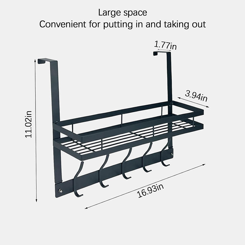 🏡 50 % RABATT NU! 🚪 Smart dörrhängare med förvaringskorg – skapa mer plats direkt på dörren, verktygsfri installation ✨