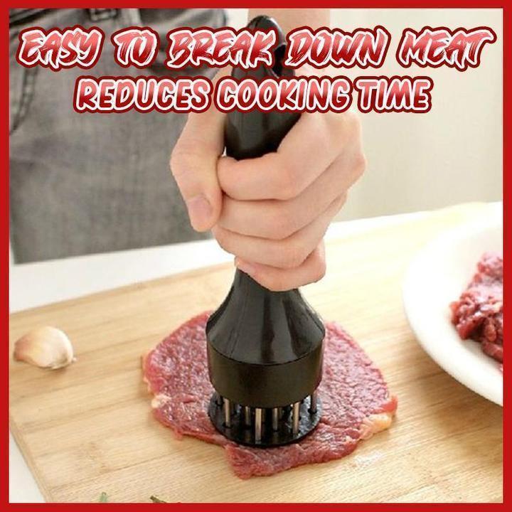 🥩 50% RABATT NU! 🍖 Köttmörare i Rostfritt Stål – 20 Nålar & Marinadspruta 👨‍🍳