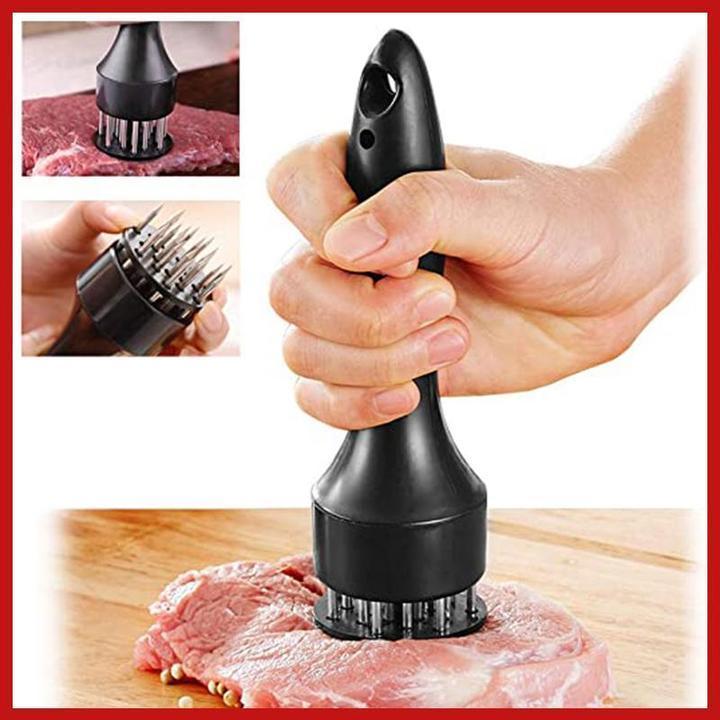 🥩 50% RABATT NU! 🍖 Köttmörare i Rostfritt Stål – 20 Nålar & Marinadspruta 👨‍🍳