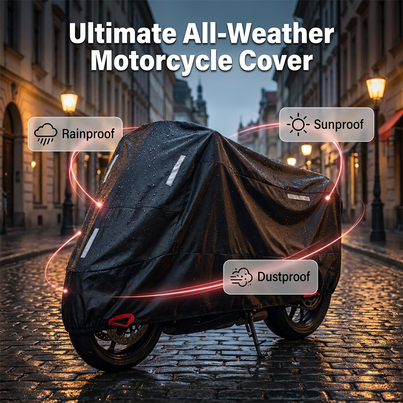 🏍️ 50 % RABATT JUST NU! ⏰ Ultimat motorcykelöverdrag för alla väder – Slitstarkt, vattentätt & UV-beständigt – Passar de flesta motorcyklar, säkerhetsöljetter & förstärkta sömmar – perfekt för utomhusförvaring 🌧️☀️