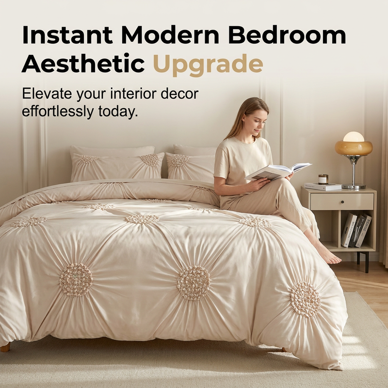 🛏️ 50% RABATT NU! ✨ Elegant Nypveck Påslakanset – Premium Blandtyg & Lyxig Textur – Perfekt för en God Natts Sömn 🌙