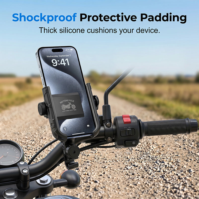 🔥 50% OFF! 🚲 Bike Mount for Your Phone with Quick-Release Clip – Shock-Resistant, 360° Rotatable, and Fits All Models – Perfect for Navigation and Outdoor Cycling – Safe and Practical 🛡️✨
