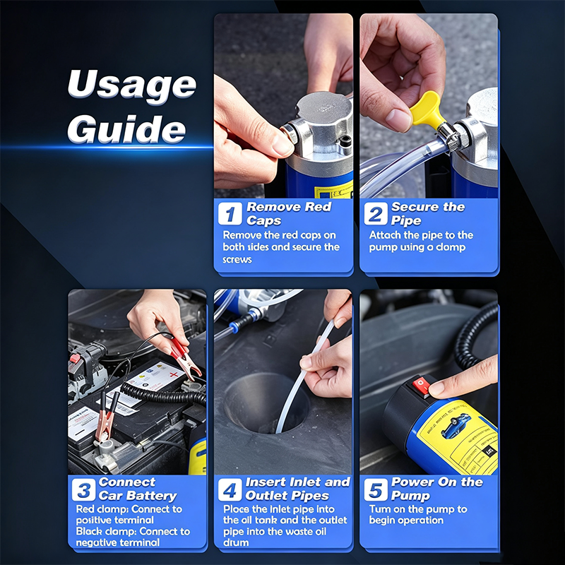 ⚡ 50% RABATT NU! 🔧 Portabel Motoroljepump – Ren Kopparmotor & Aluminiumlegering – Perfekt för Oljebyte & Vätskeöverföring – Kompakt & Portabel 🚗
