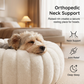 🐶 50% RABATT NU! 🛏️ Ultramjuk Rund Lugnande Husdjursbädd – Den Perfekta Sovplatsen för Hundar & Katter – Upphöjd Kant & Ortopediskt Stöd 🌙