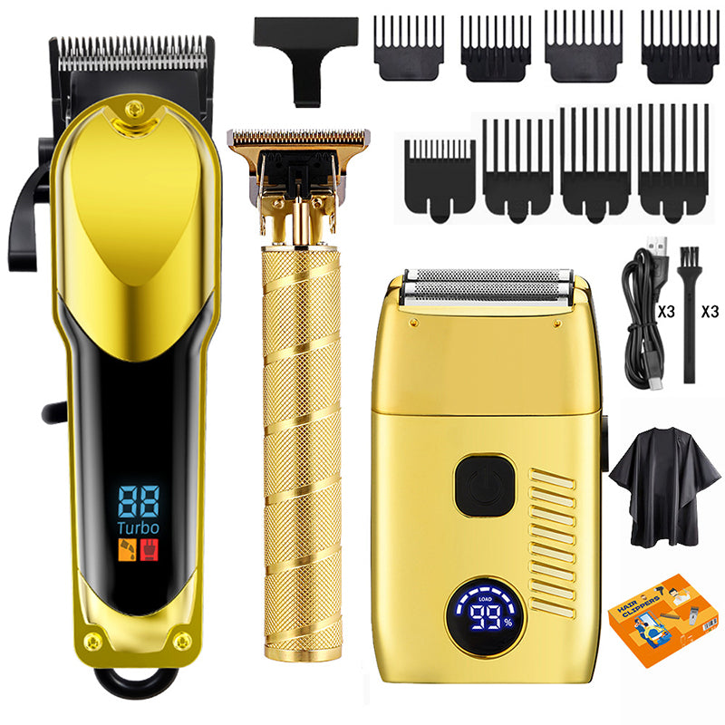 ✂️ 50% RABATT NU! ⚡ Professionellt Elektriskt Hårklippningsset för Män – Titaniumbladar & Smart LED – Perfekt för Hårklippning, Skägg & Styling – Sladdlöst & Lång Batteritid 💈