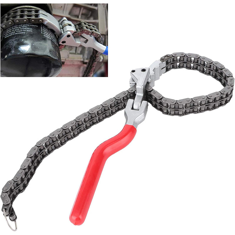 ⛓️ Tung kedja oljefilternyckel – starkt grepp för envisa filter – passar 60–160 mm & byggd för tuff service ✨