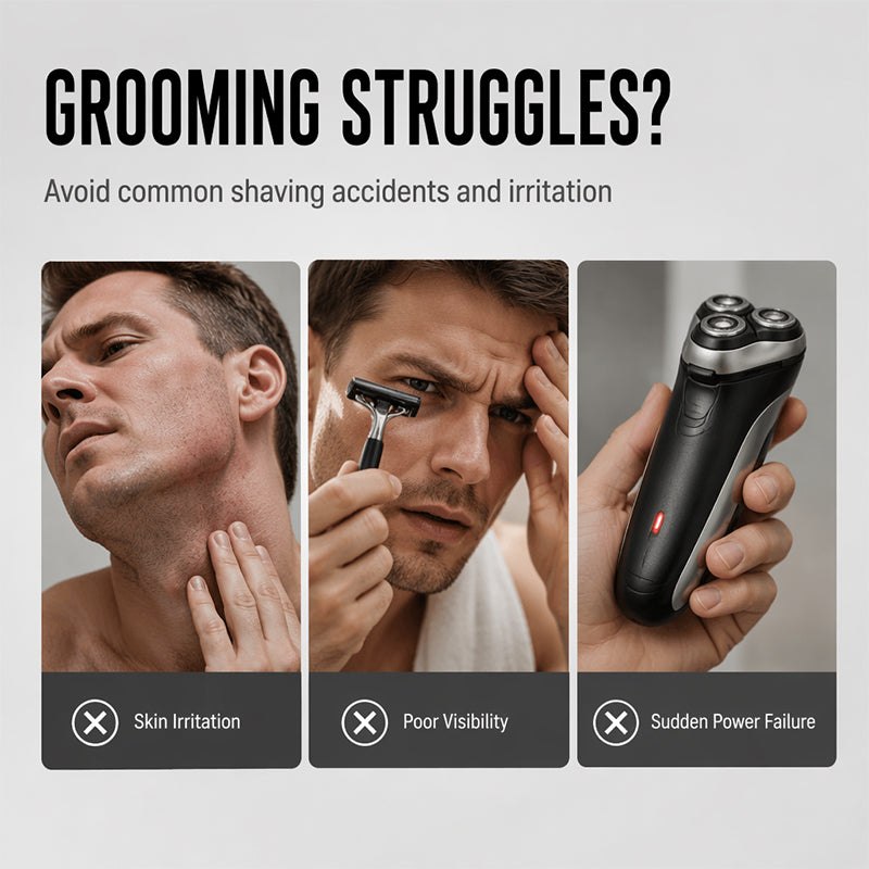 ✨2-i-1-trimmer för kroppshår för män