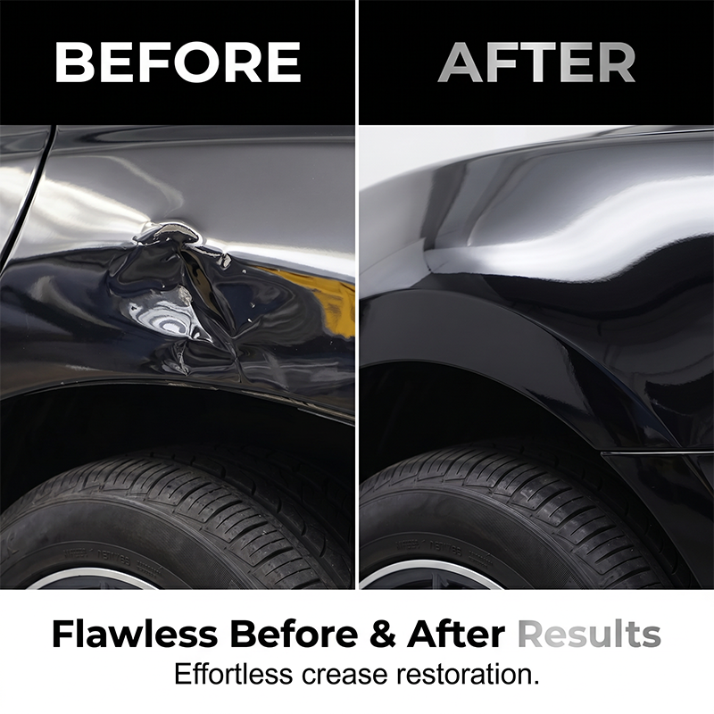 🔧 50 % RABATT NU! 🚗 Wheel arch dent repair kit – lackskyddad, stålsläde & flera huvuden – perfekt för lackskador på hjulhus 🛠️