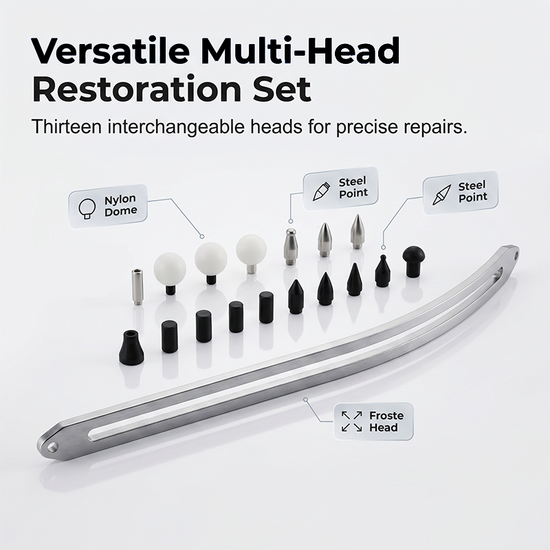 🔧 50 % RABATT NU! 🚗 Wheel arch dent repair kit – lackskyddad, stålsläde & flera huvuden – perfekt för lackskador på hjulhus 🛠️
