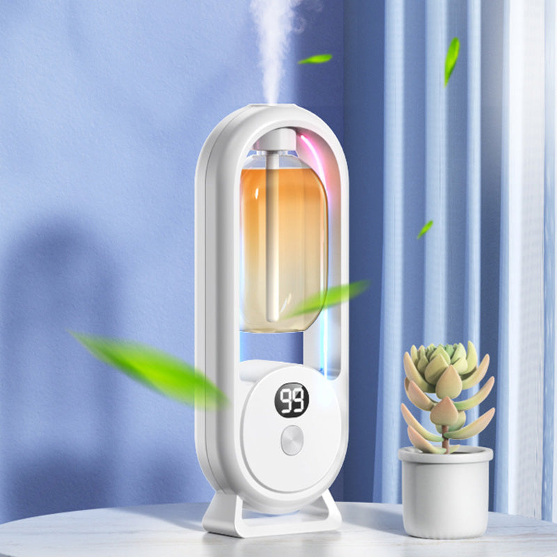 🌸 50 % RABATT NU! 💨 Automatisk aromaterapi diffusor – 5 nivåer justering, väggmontering & bordsplacering, färgglatt nattljus – perfekt för avkoppling hemma eller på kontoret 🕯️