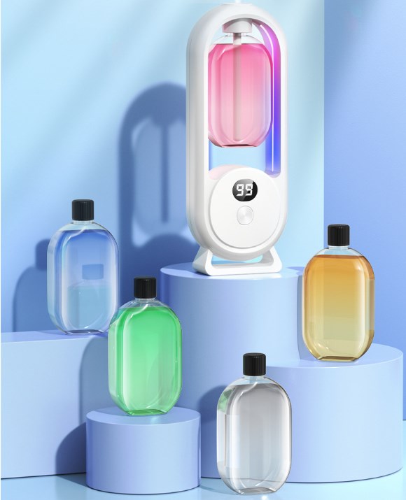 🌸 50 % RABATT NU! 💨 Automatisk aromaterapi diffusor – 5 nivåer justering, väggmontering & bordsplacering, färgglatt nattljus – perfekt för avkoppling hemma eller på kontoret 🕯️