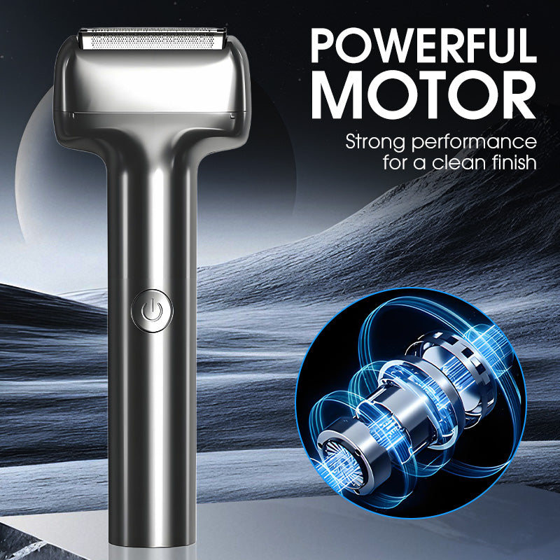 🪒 50% RABATT NU! Uppladdningsbar folierakapparat för män – slät, skonsam & tyst – perfekt för daglig rakning och resan ✨🧔