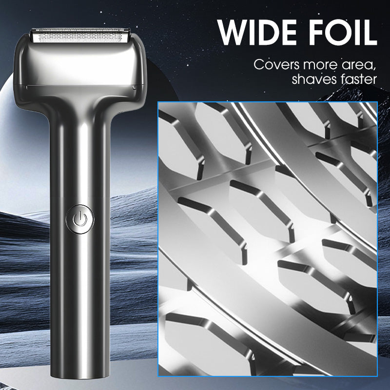 🪒 50% RABATT NU! Uppladdningsbar folierakapparat för män – slät, skonsam & tyst – perfekt för daglig rakning och resan ✨🧔