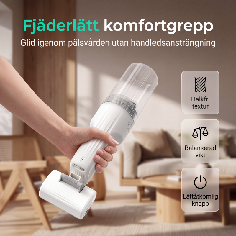 🐱 50 % RABATT NU! 🐶 Ljudsvag dammsugare för djurhår – ultra-tyst, 10000Pa sugkraft & lättvikt – perfekt för möbler, bilsäten och mattor 🧹